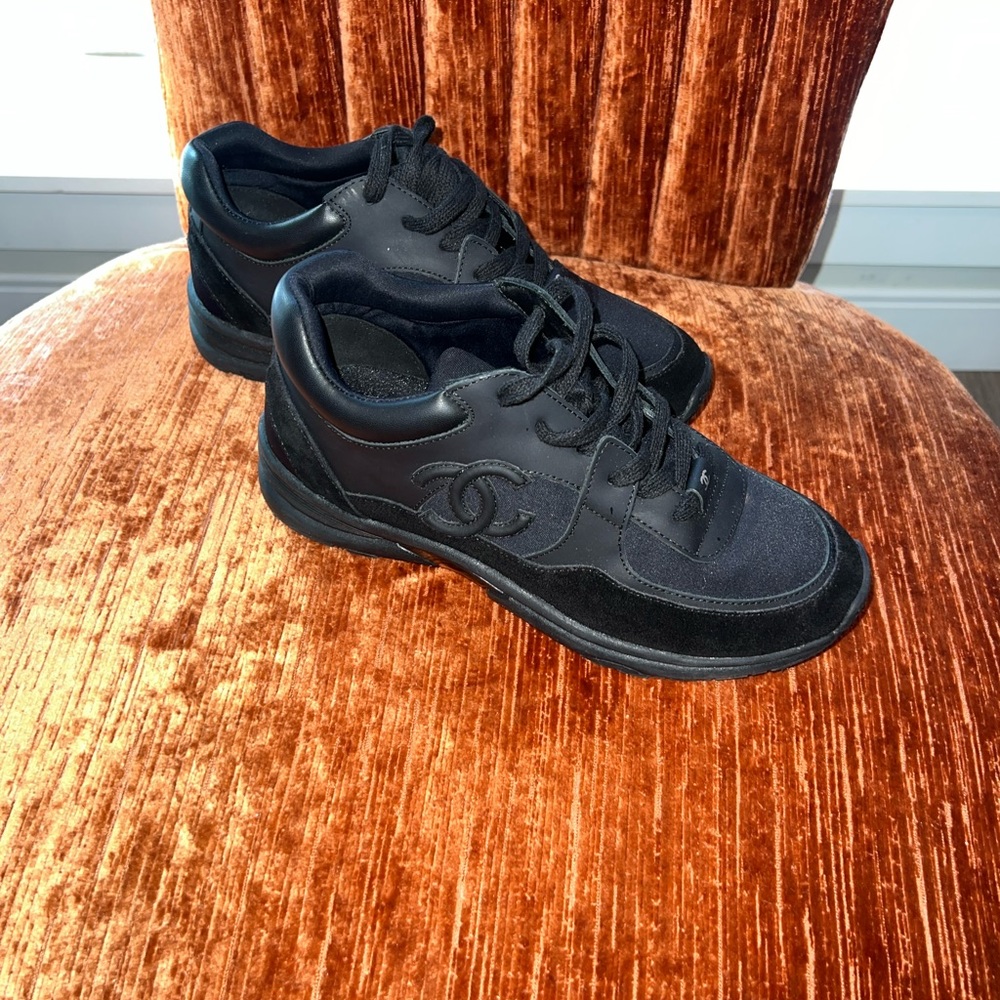 Black Chanel Sneakers